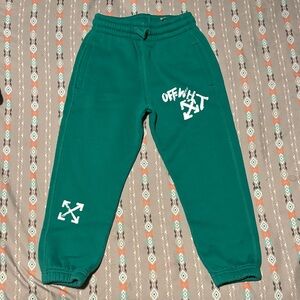 Off-White Kids Teal Joggers